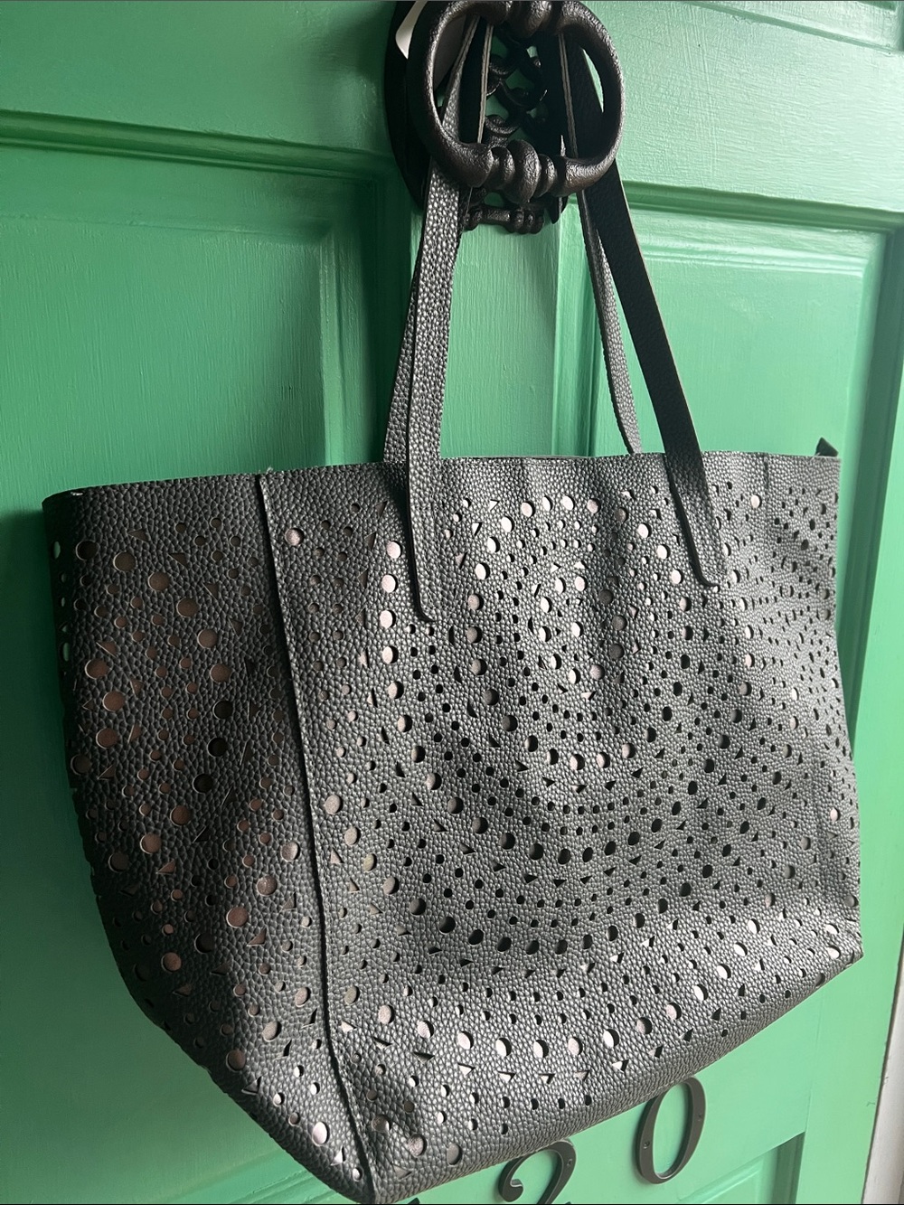 Bath and Body Works Grey and rose gold Laser-Cut Tote